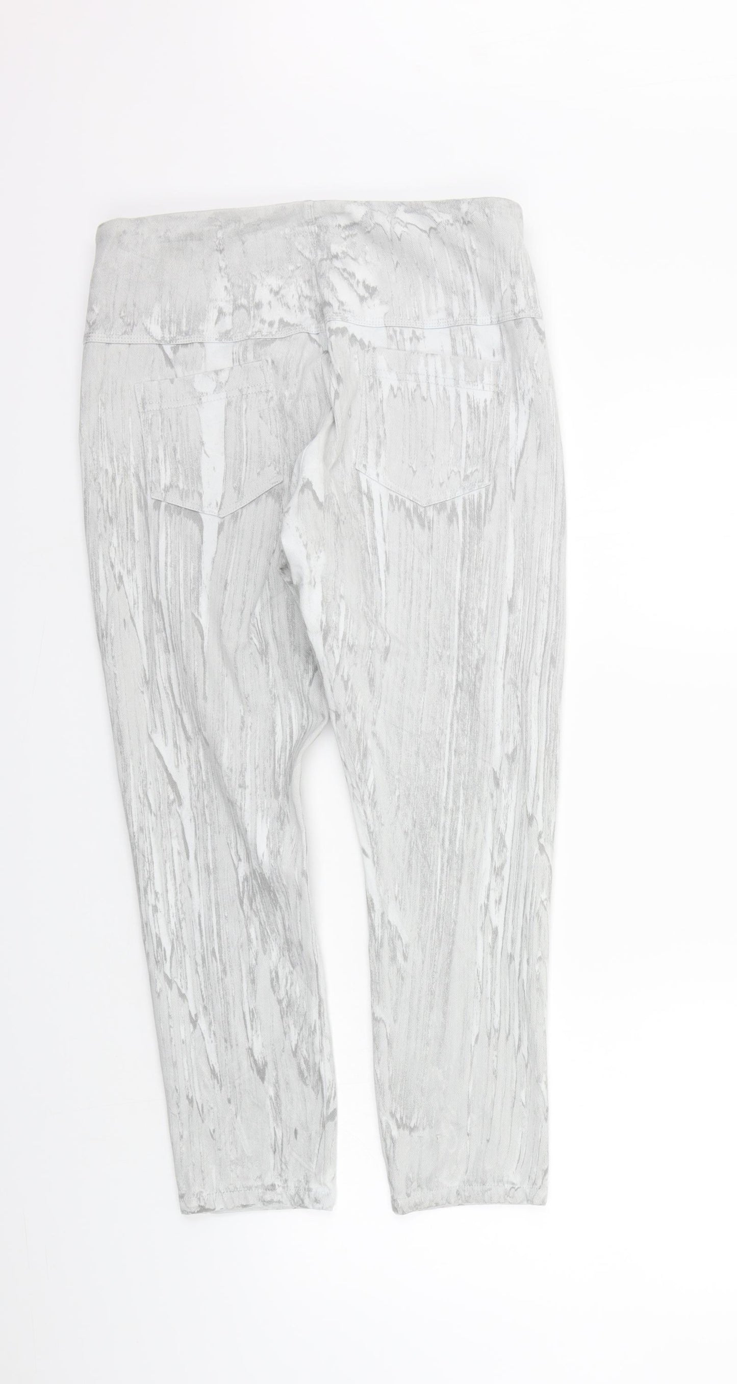 Lyssé Womens Grey Geometric  Harem Leggings Size L L23 in