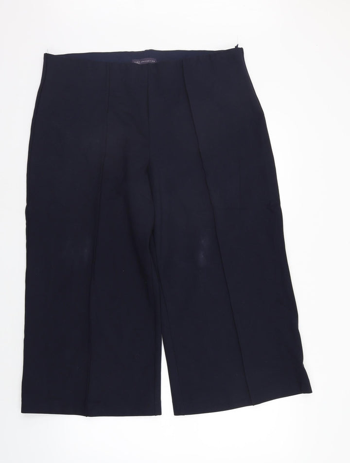Marks and Spencer Womens Blue   Rain Trousers Trousers Size 20 L22 in - Elastic Waist Band