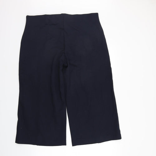 Marks and Spencer Womens Blue   Rain Trousers Trousers Size 20 L22 in - Elastic Waist Band