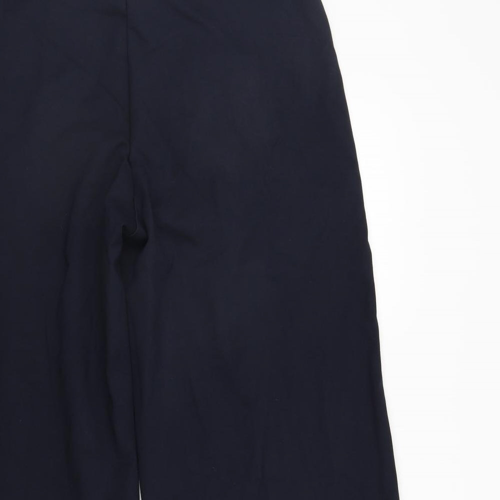 Marks and Spencer Womens Blue   Rain Trousers Trousers Size 20 L22 in - Elastic Waist Band