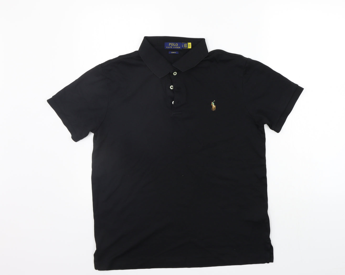 Ralph Lauren Mens Black    Polo Size L