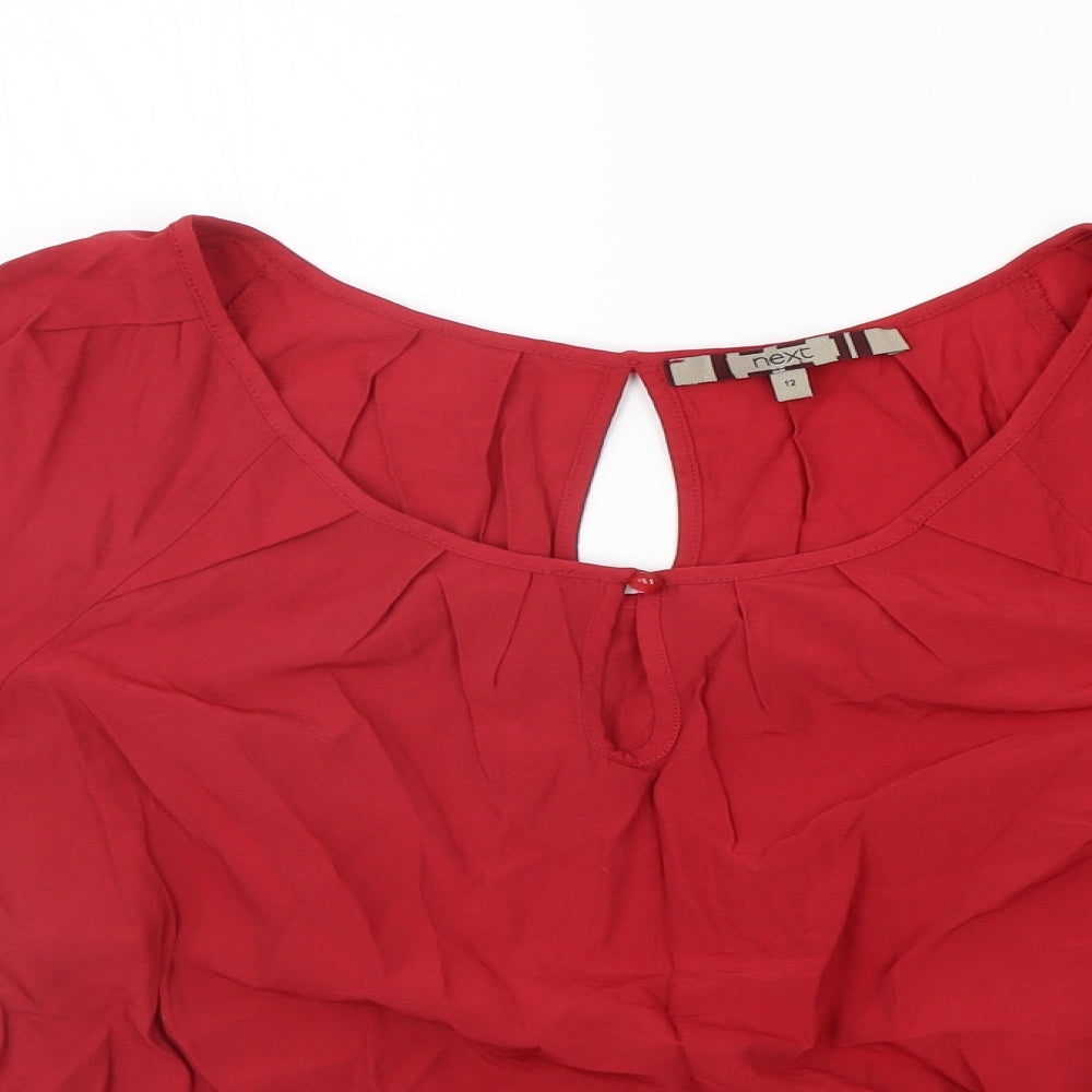 NEXT Womens Red   Basic Blouse Size 12