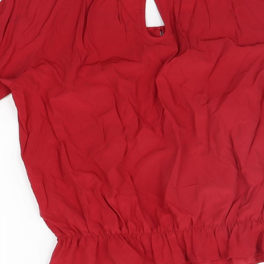 NEXT Womens Red   Basic Blouse Size 12