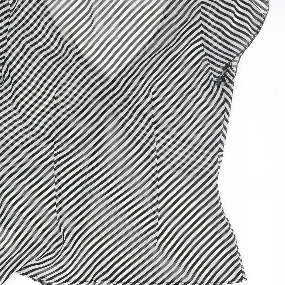 NEXT Womens Black Polka Dot  Basic Blouse Size 8