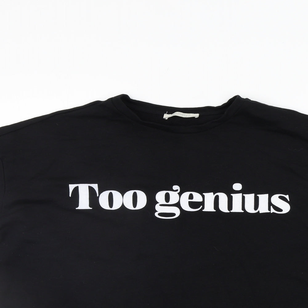 Zara Womens Black   Pullover Jumper Size S