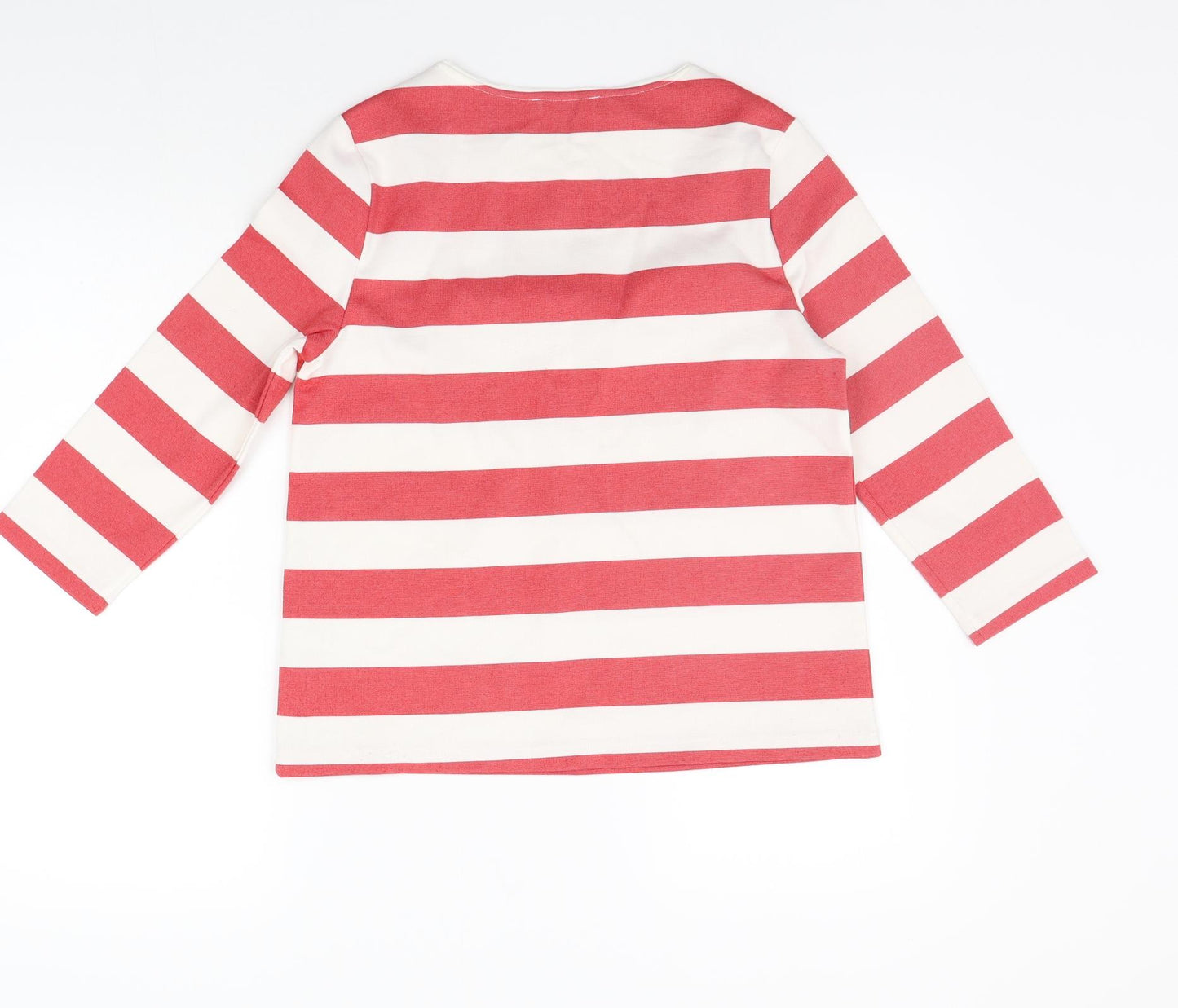 Marks and Spencer Womens Red Striped  Pullover Jumper Size 10