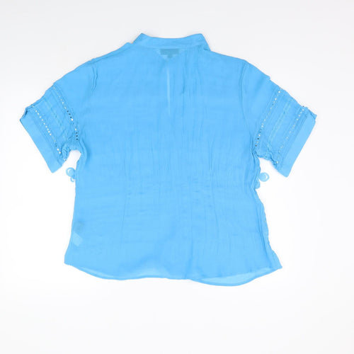 antonino philosophy Womens Blue   Basic Button-Up Size 18  - SEQUIN