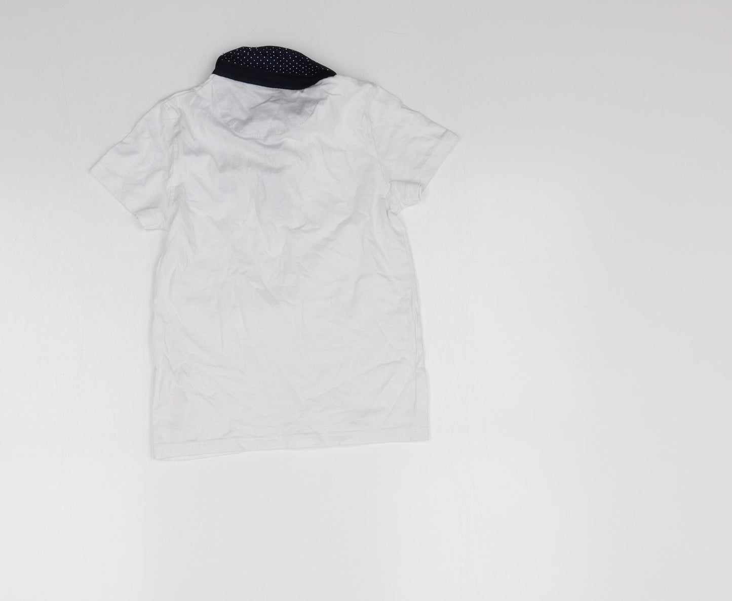 Primark Boys White   Basic Polo Size 4-5 Years