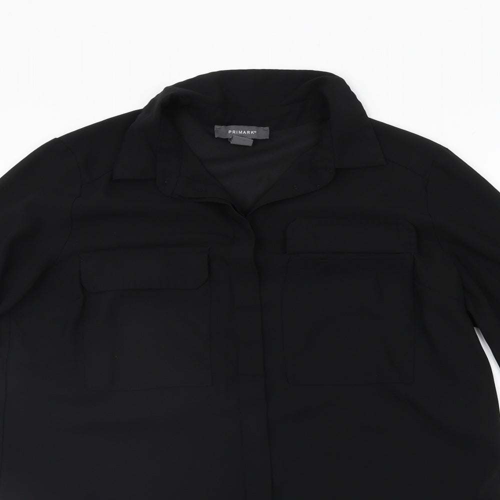 Primark Womens Black    Button-Up Size 12