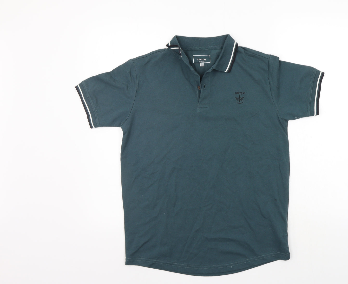 Firetrap Boys Green   Basic Polo Size 13 Years
