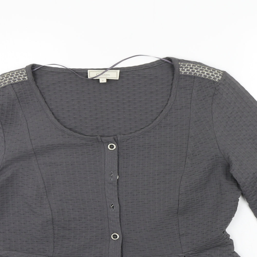 Cream Womens Grey   Basic T-Shirt Size M