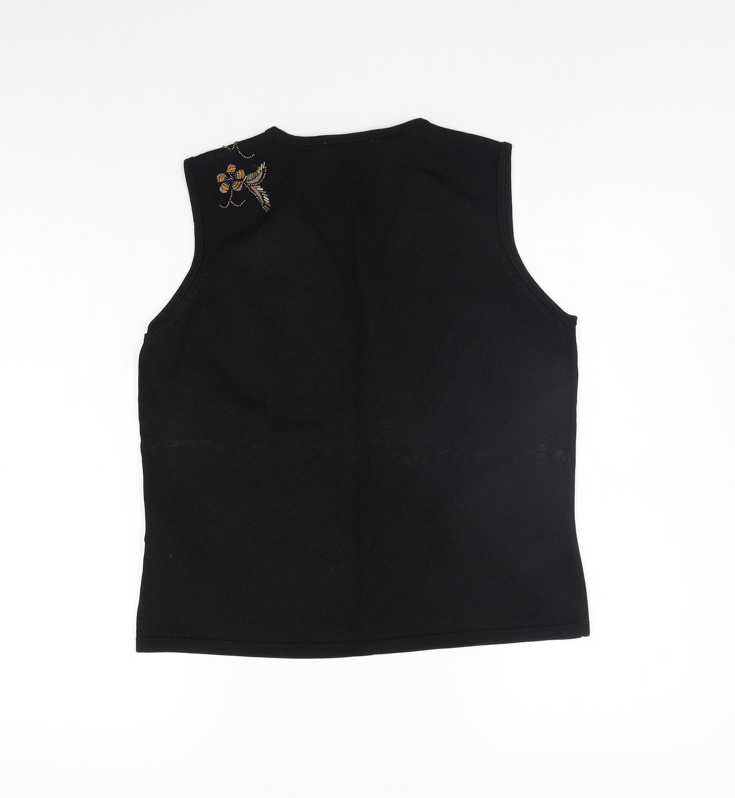 Marks and Spencer Womens Black   Basic Tank Size 12