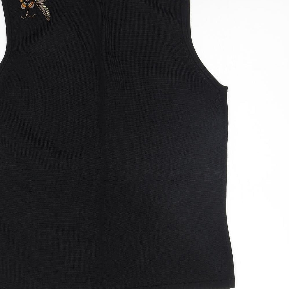 Marks and Spencer Womens Black   Basic Tank Size 12