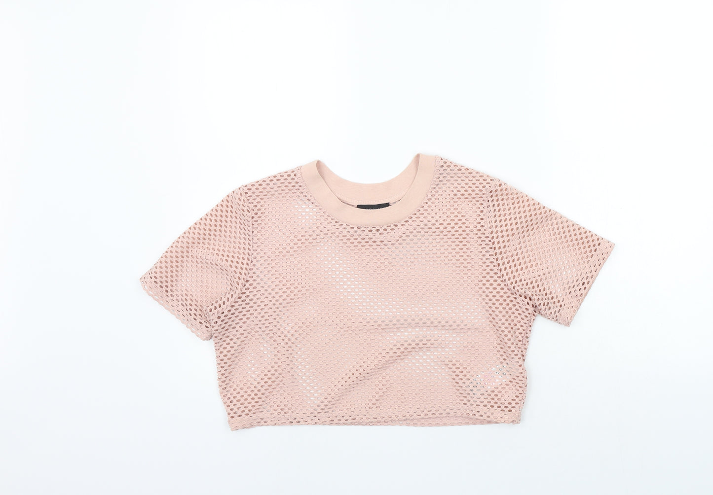 Topshop Womens Pink   Basic T-Shirt Size 12