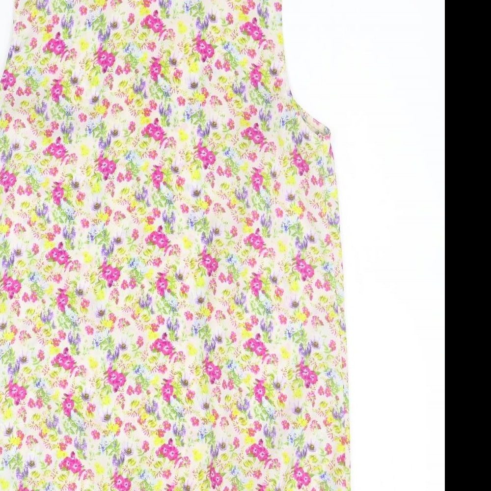 New Look Womens Beige Floral  Basic Blouse Size 12