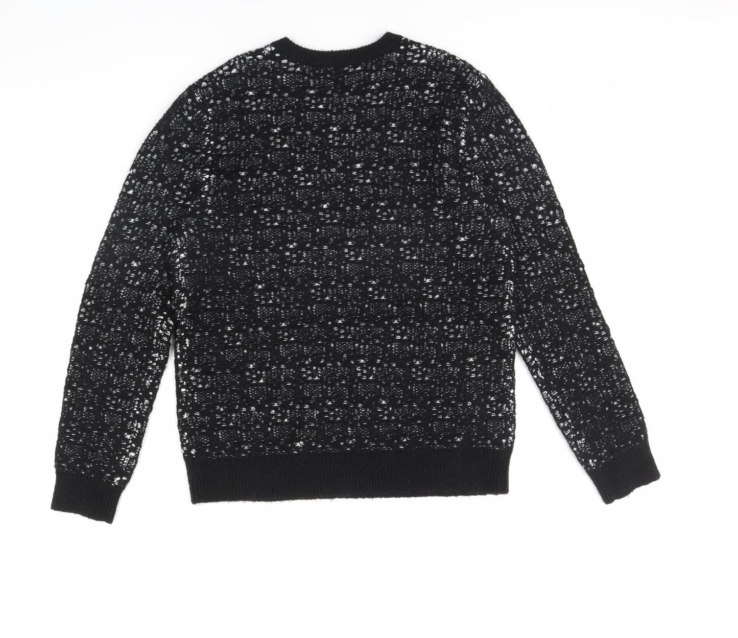 Topman Mens Black   Pullover Jumper Size L