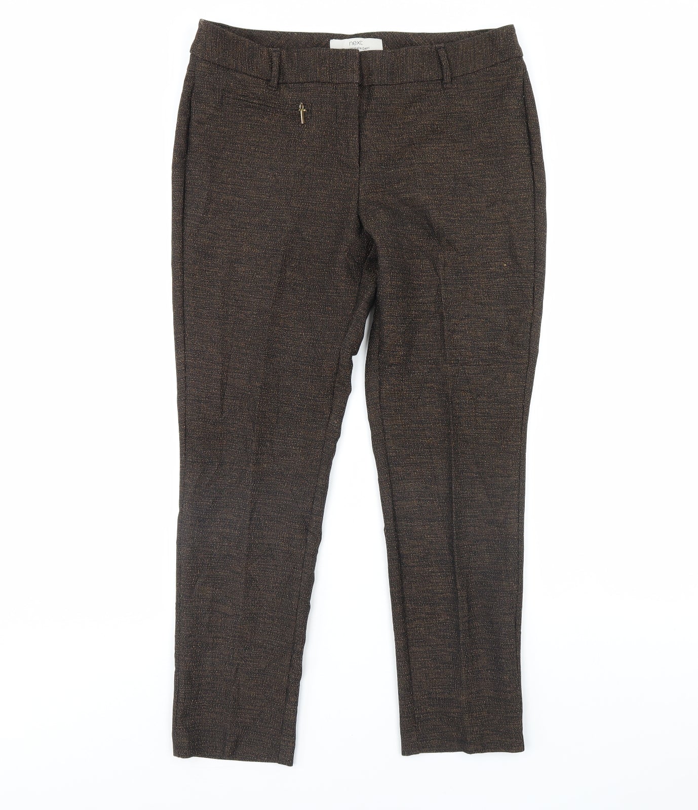 NEXT Womens Brown   Trousers  Size 12 L30 in