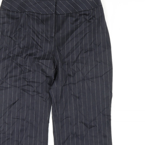 NEXT Womens Blue Striped  Dress Pants Trousers Size 18 L30 in