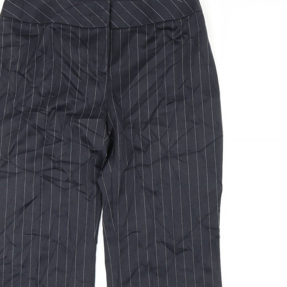 NEXT Womens Blue Striped  Dress Pants Trousers Size 18 L30 in