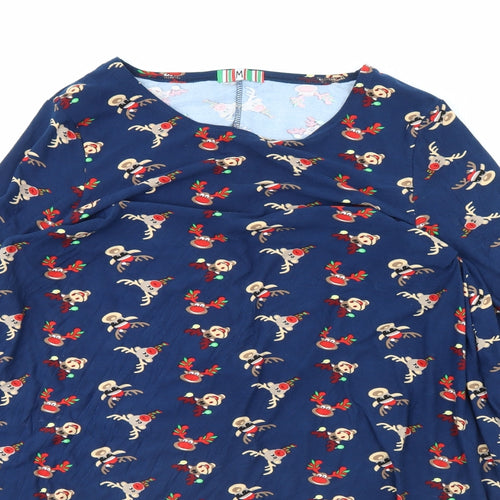 Preworn Womens Blue   Fit & Flare  Size M  - Rudolph