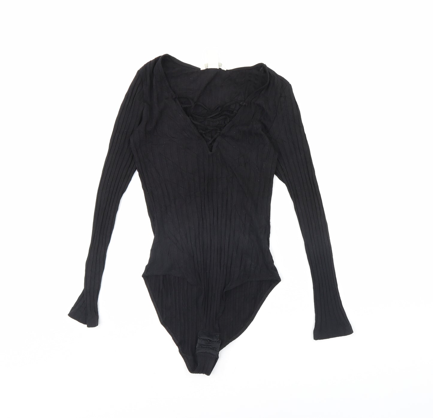 H&M Womens Black   Bodysuit One-Piece Size S
