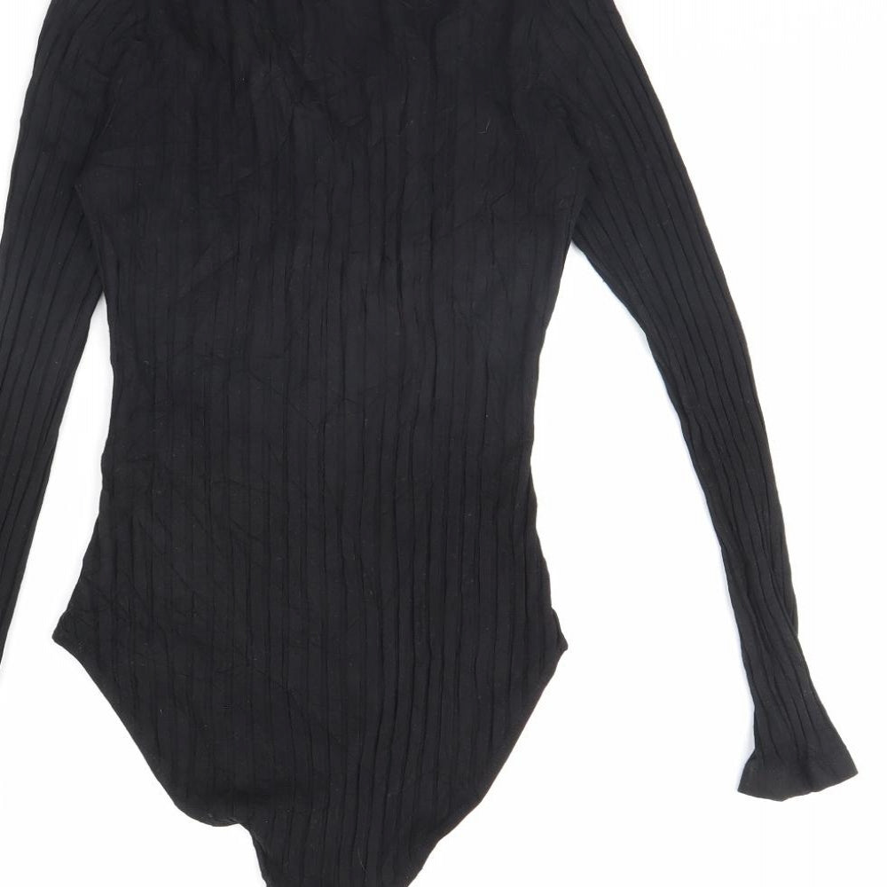 H&M Womens Black   Bodysuit One-Piece Size S
