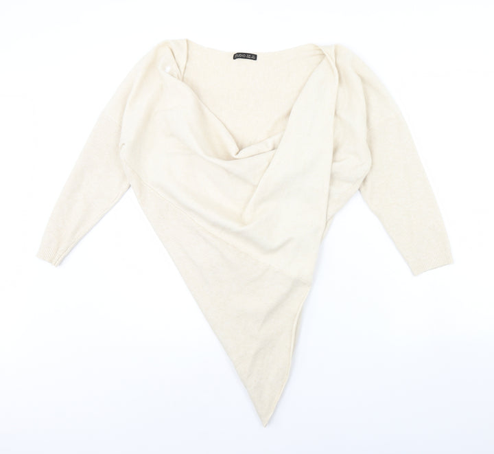 Studio Womens Ivory Pullover Jumper One Size
