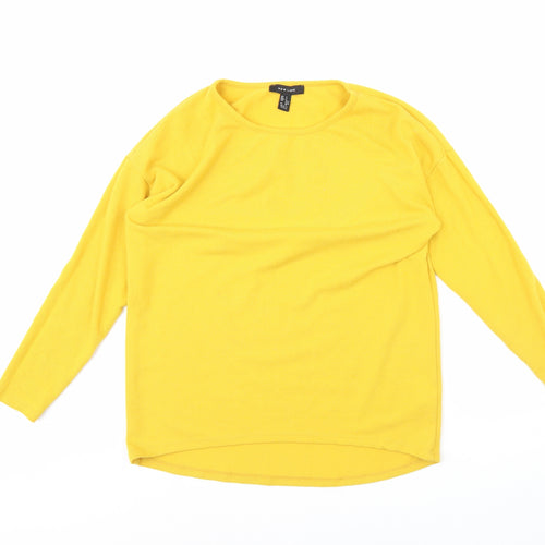 New Look Womens Yellow   Pullover Jumper Size S