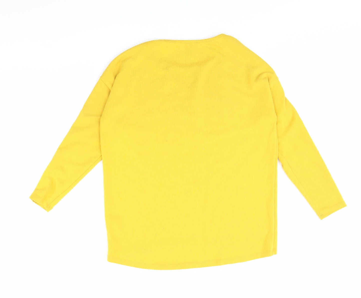 New Look Womens Yellow   Pullover Jumper Size S