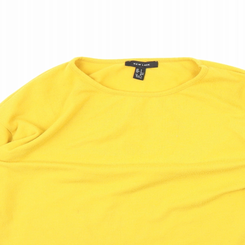 New Look Womens Yellow   Pullover Jumper Size S