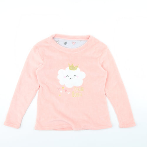 Just Like You Girls Pink Solid  Cami Pyjama Top Size 12 Years  - Cloud