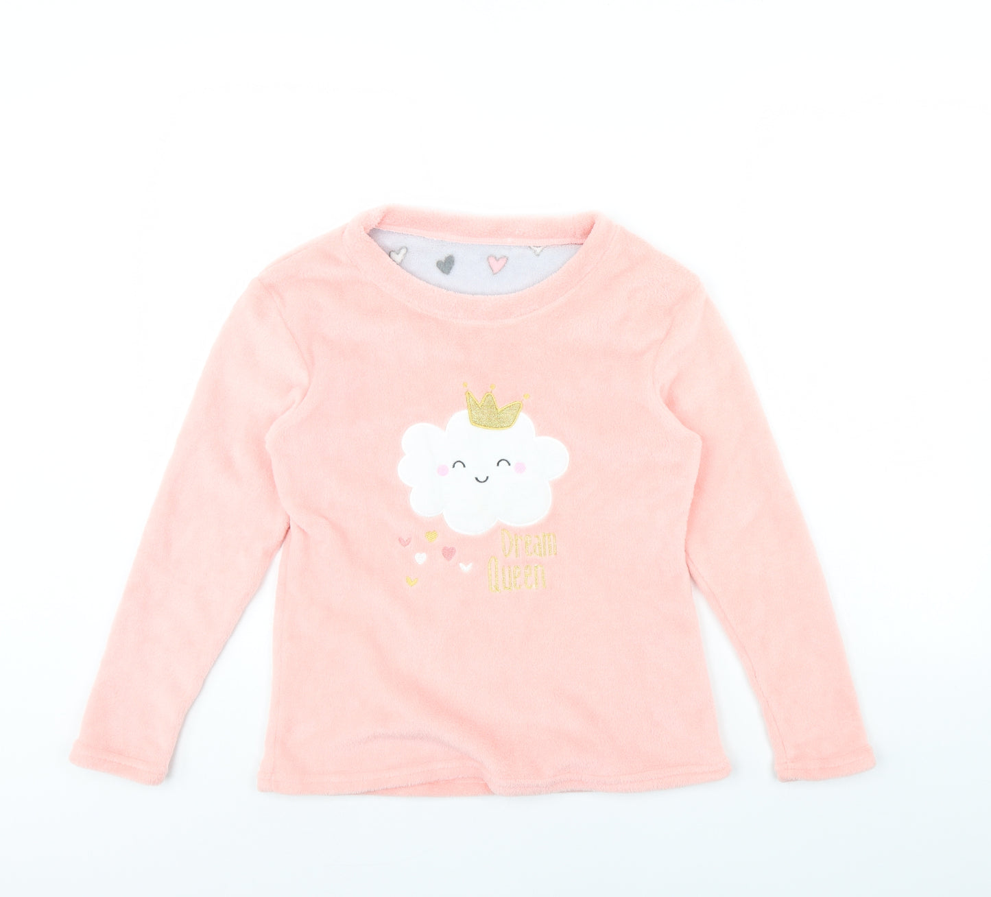 Just Like You Girls Pink Solid  Cami Pyjama Top Size 12 Years  - Cloud