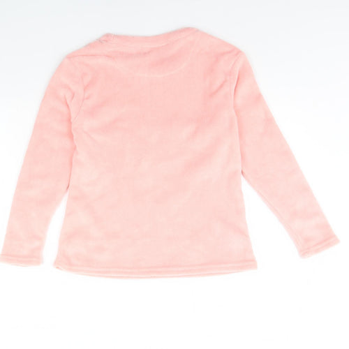 Just Like You Girls Pink Solid  Cami Pyjama Top Size 12 Years  - Cloud
