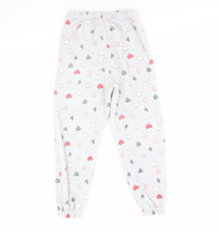 Just Like You Girls Purple Spotted  Cami Pyjama Pants Size 12 Years  - Heart
