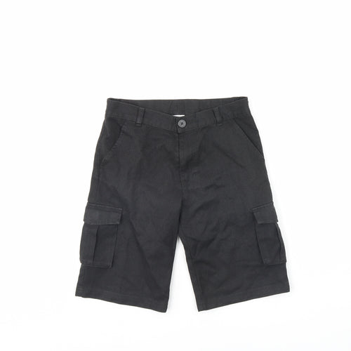 George Boys Black   Utility Shorts Size 9 Years