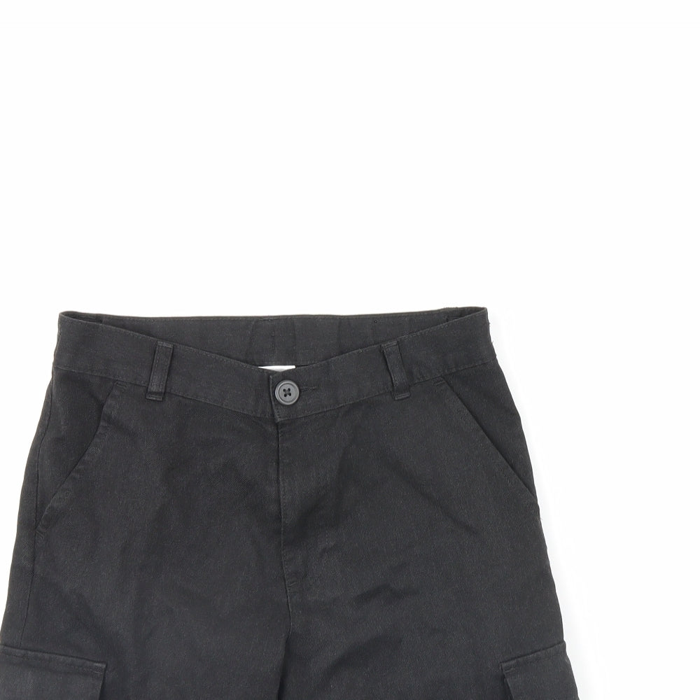 George Boys Black   Utility Shorts Size 9 Years
