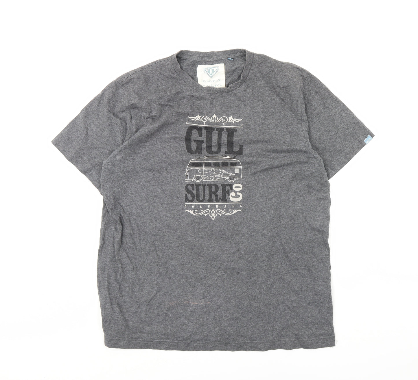Gul Surf Co Mens Grey    T-Shirt Size L