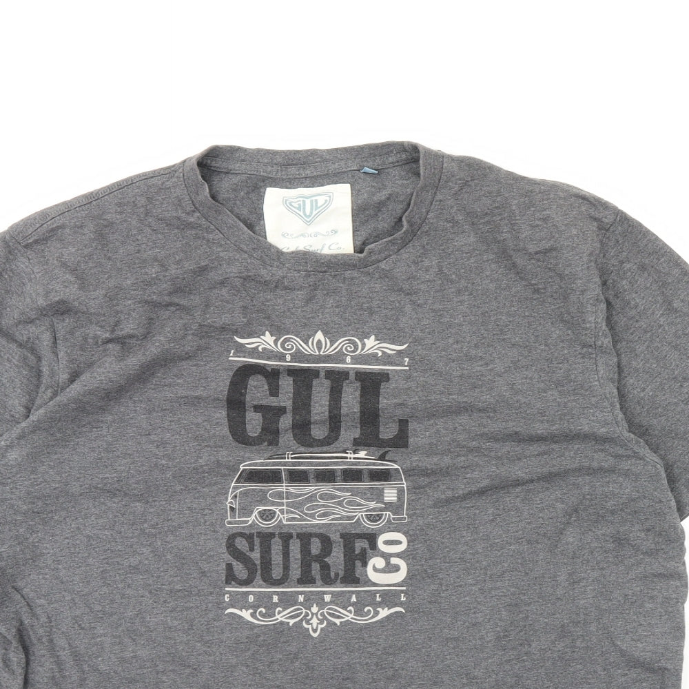Gul Surf Co Mens Grey    T-Shirt Size L