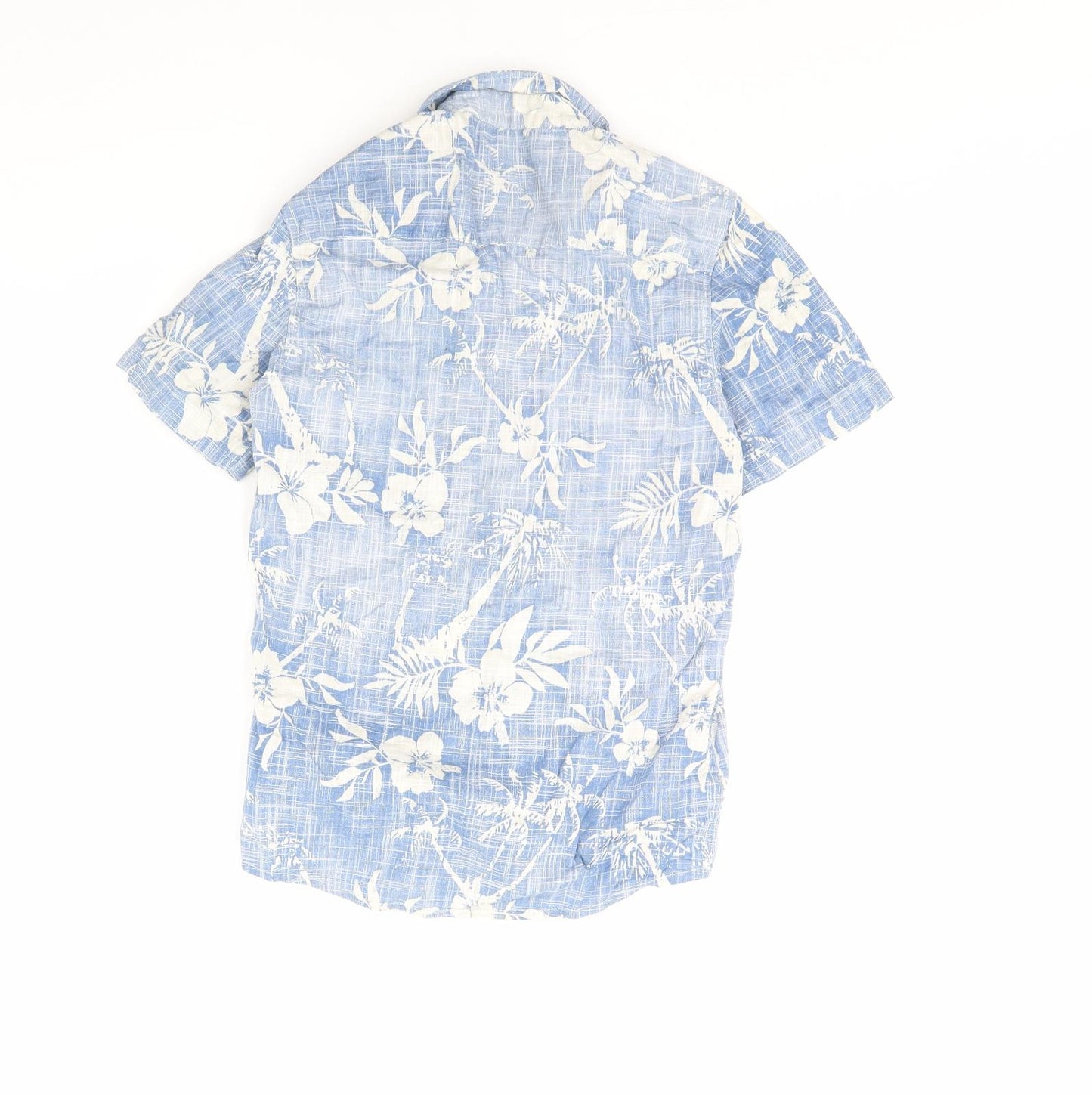 Mantaray Boys Blue Floral  Basic Button-Up Size 11 Years