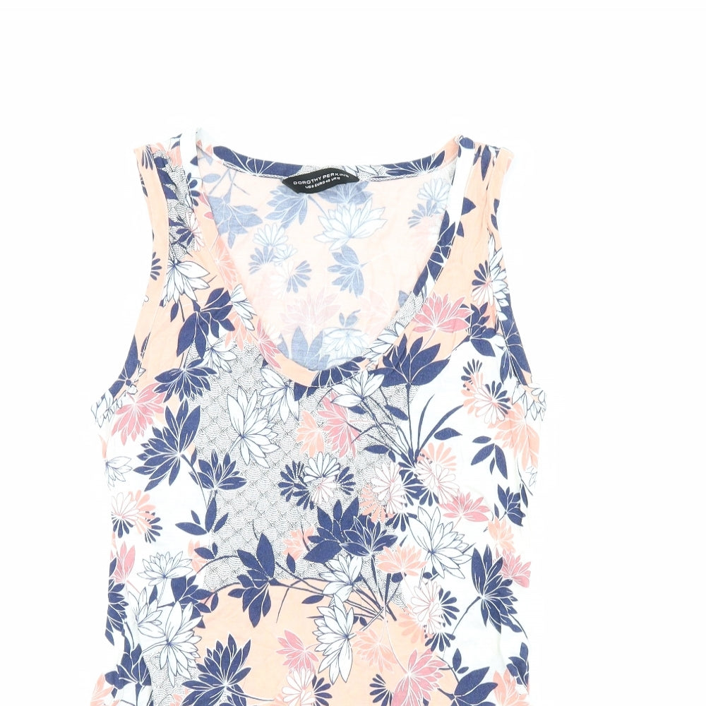Dorothy Perkins Womens Beige Floral  Basic Tank Size 12