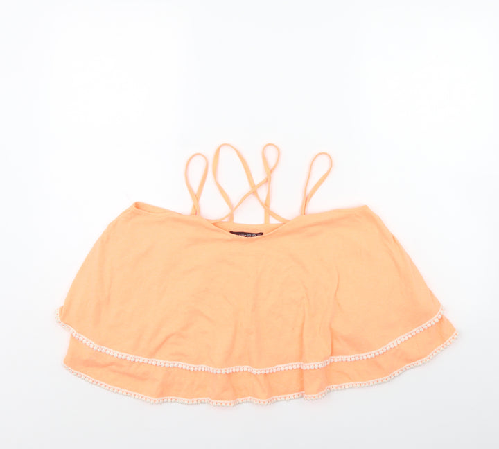 Atmosphere Womens Orange   Cropped Tank Size 12
