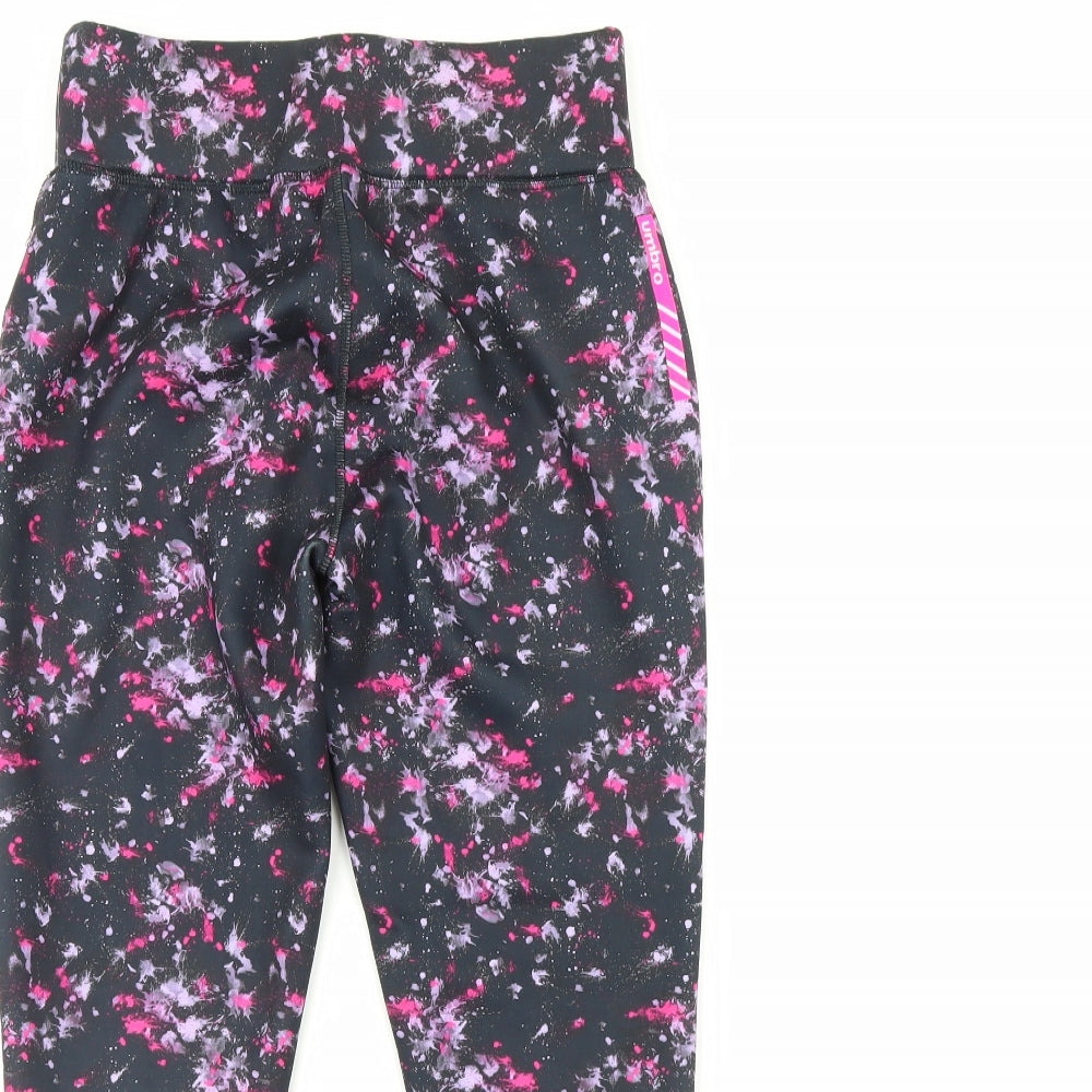 Umbro Womens Black   Compression Leggings Size XS L28 in