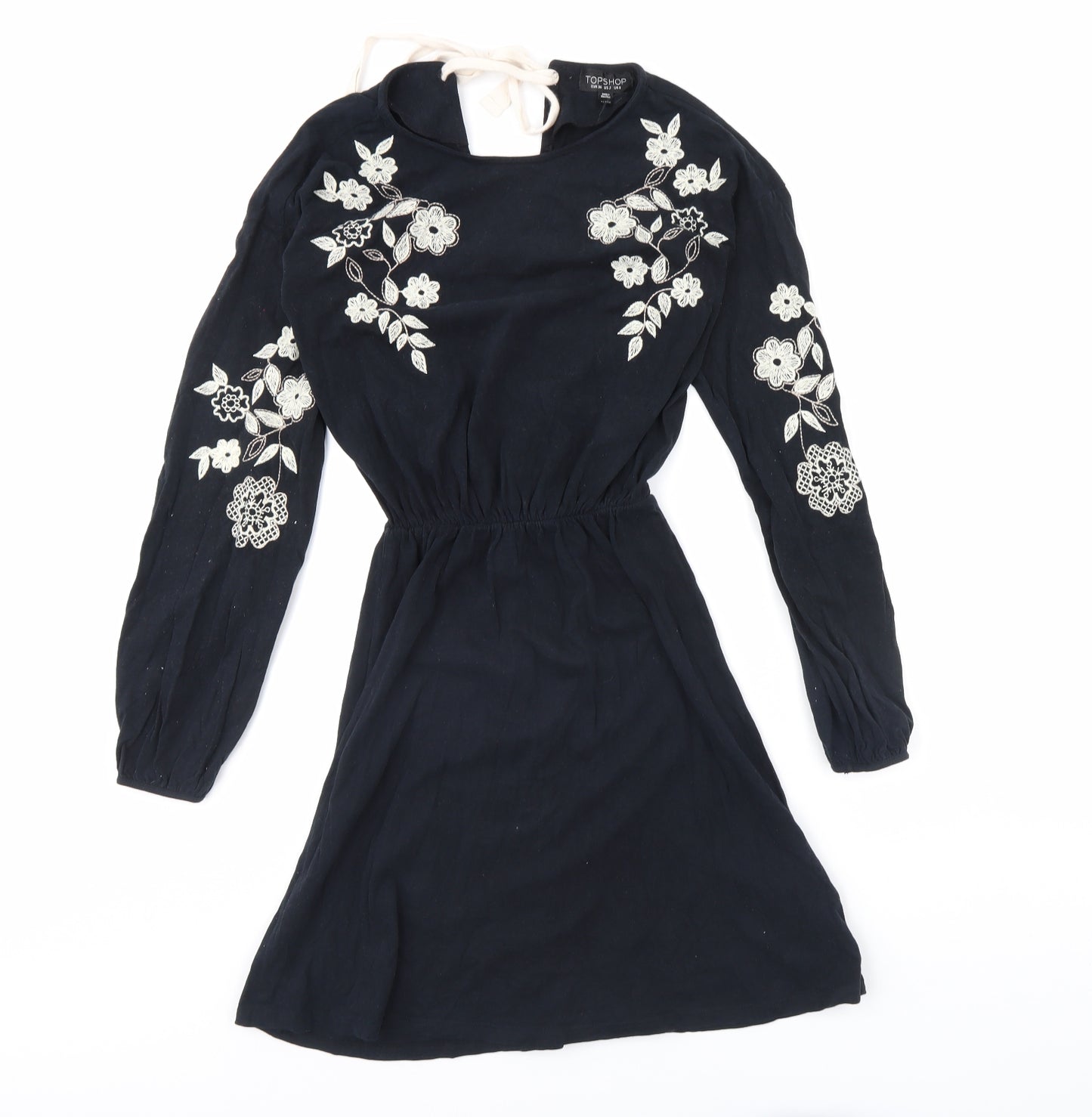 Topshop Womens Black   Fit & Flare  Size 6