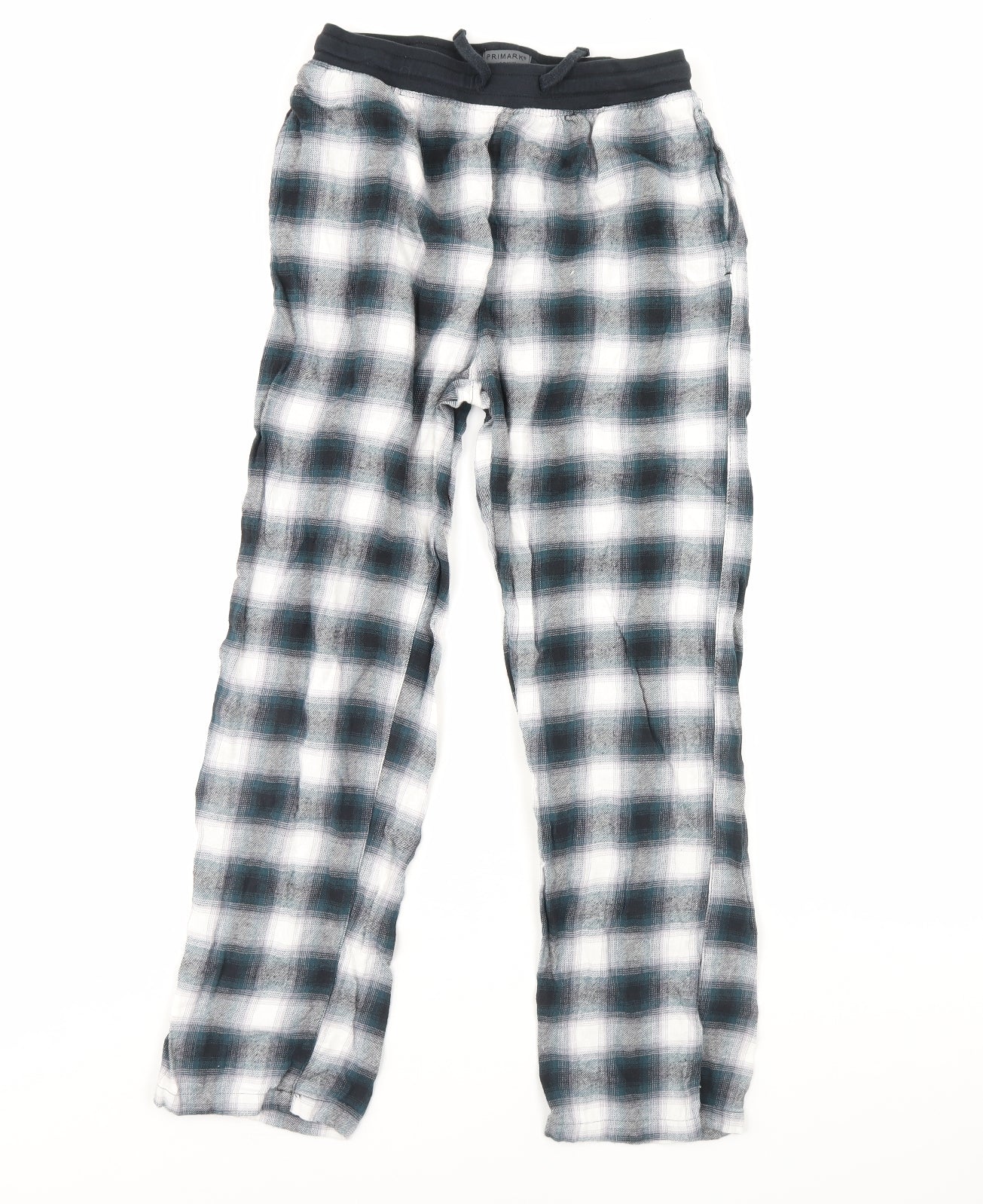Primark Mens White Check   Pyjama Pants Size M