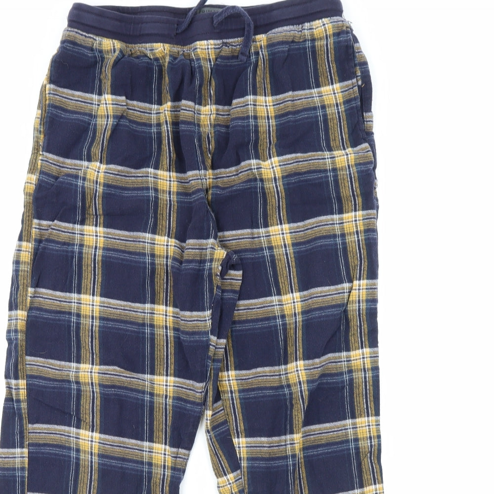 Primark Mens Blue Check   Pyjama Pants Size L