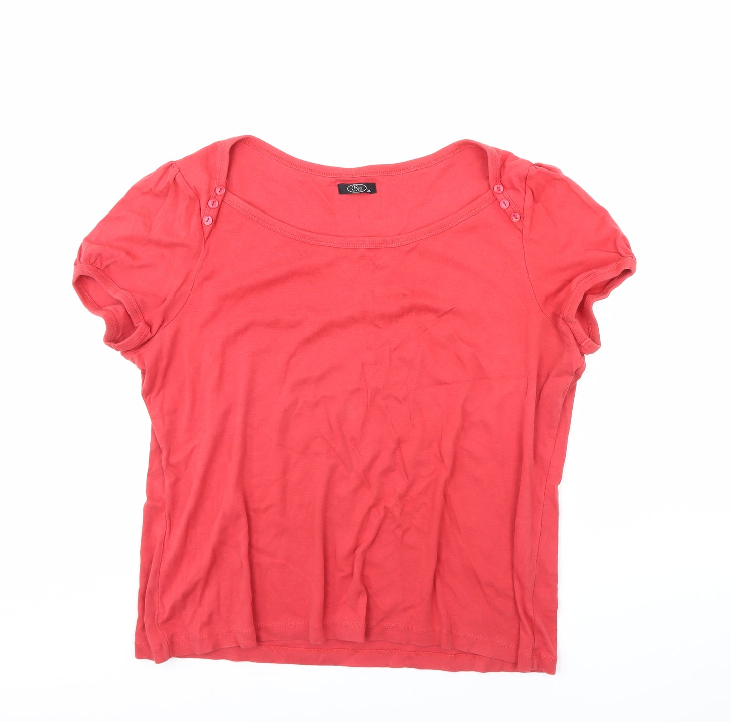 BM Womens Red   Basic T-Shirt Size XL