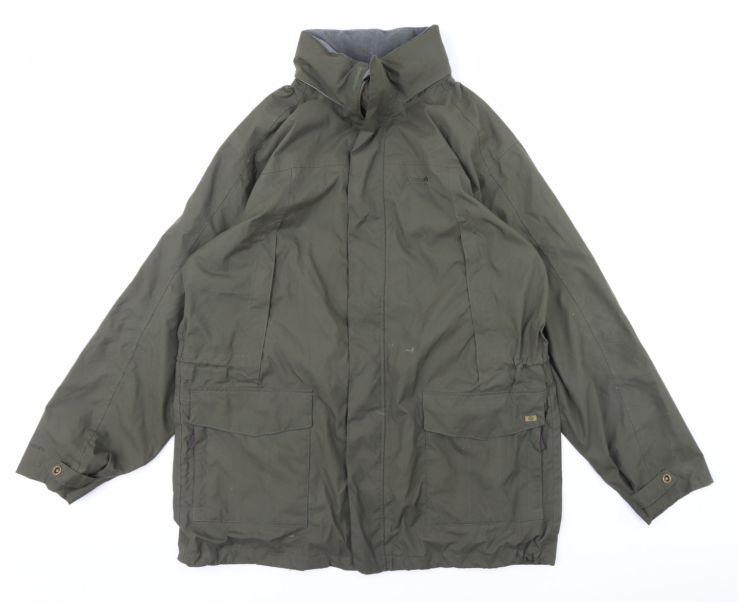 Regatta Mens Green   Rain Coat Coat Size 2XL