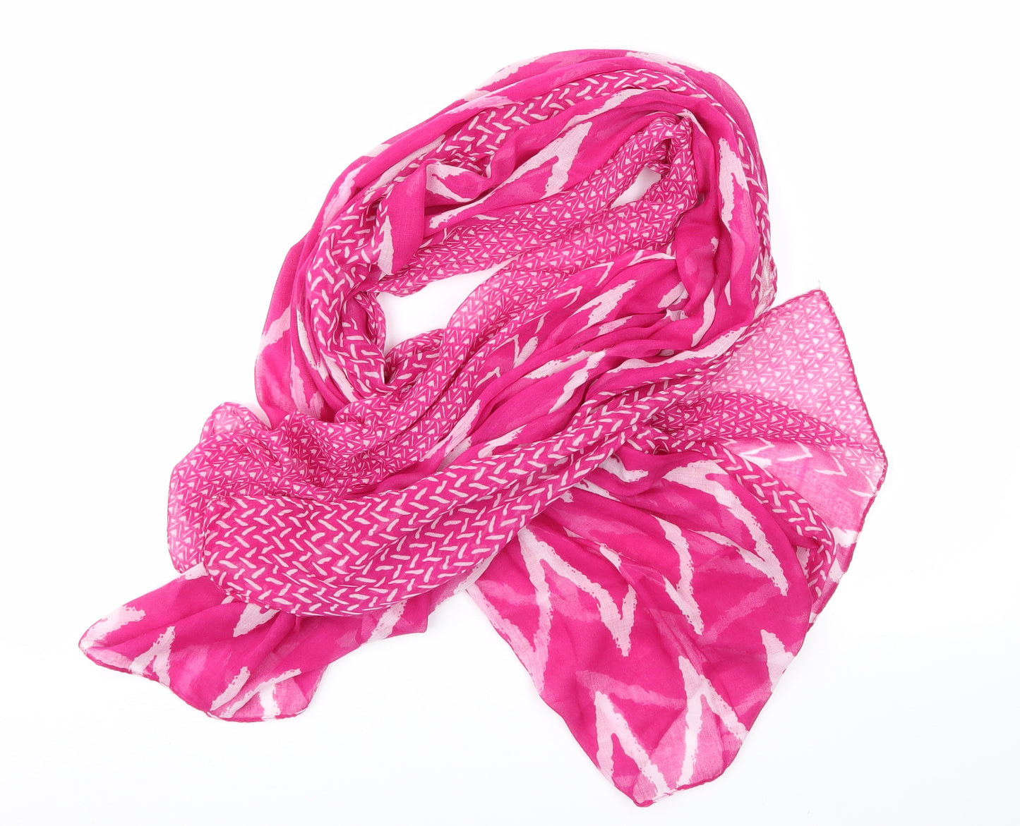 Preworn Womens Pink Geometric   Shawl/Wrap