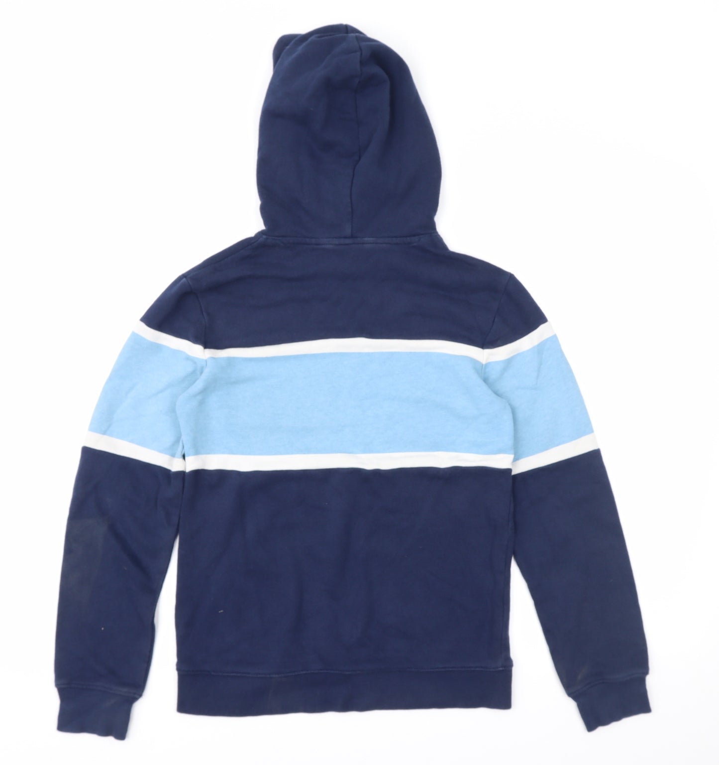 H&M Boys Blue Colourblock  Pullover Hoodie Size 11-12 Years