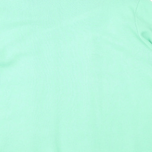 Impressions Womens Green Striped  Pullover Jumper Size L